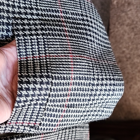 AUTHENTIC Vintage Burberry Herringbone Coat Dinner Jacket Business Elegant Luxe - Picture 8 of 15